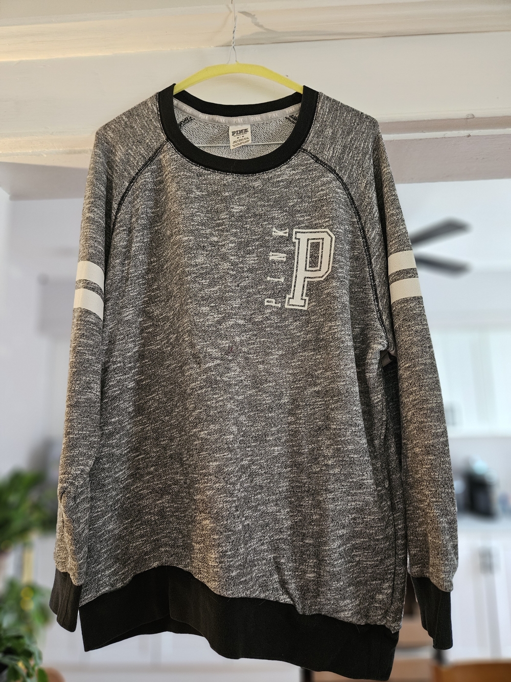 PINK Victoria's Secret Gray Marled Crewneck Sweatshirt
